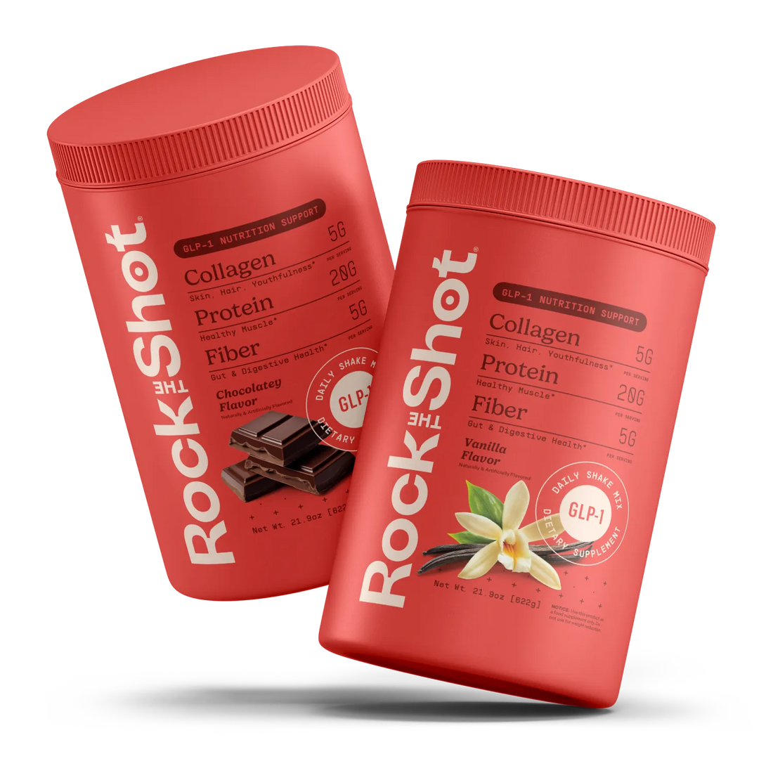 Chocolate and Vanilla Rock the Shot packaging