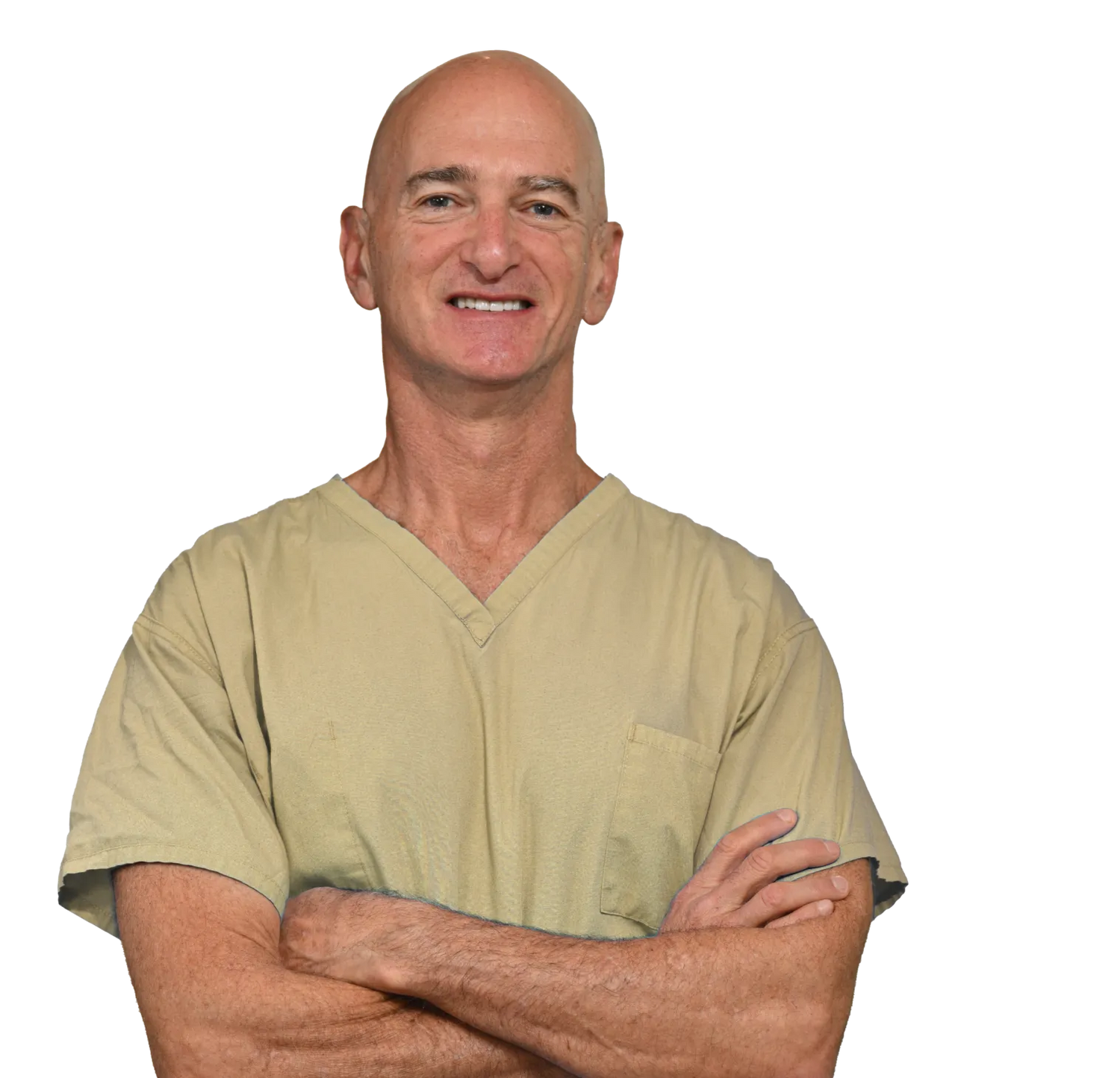 Dr Snyder smiling with arms crossed