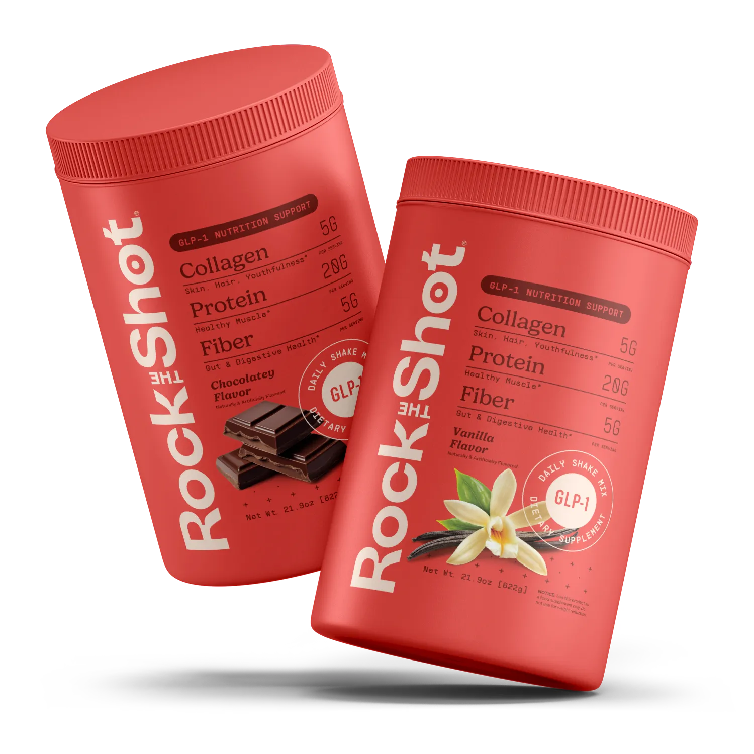 Chocolate and Vanilla Rock the Shot packaging